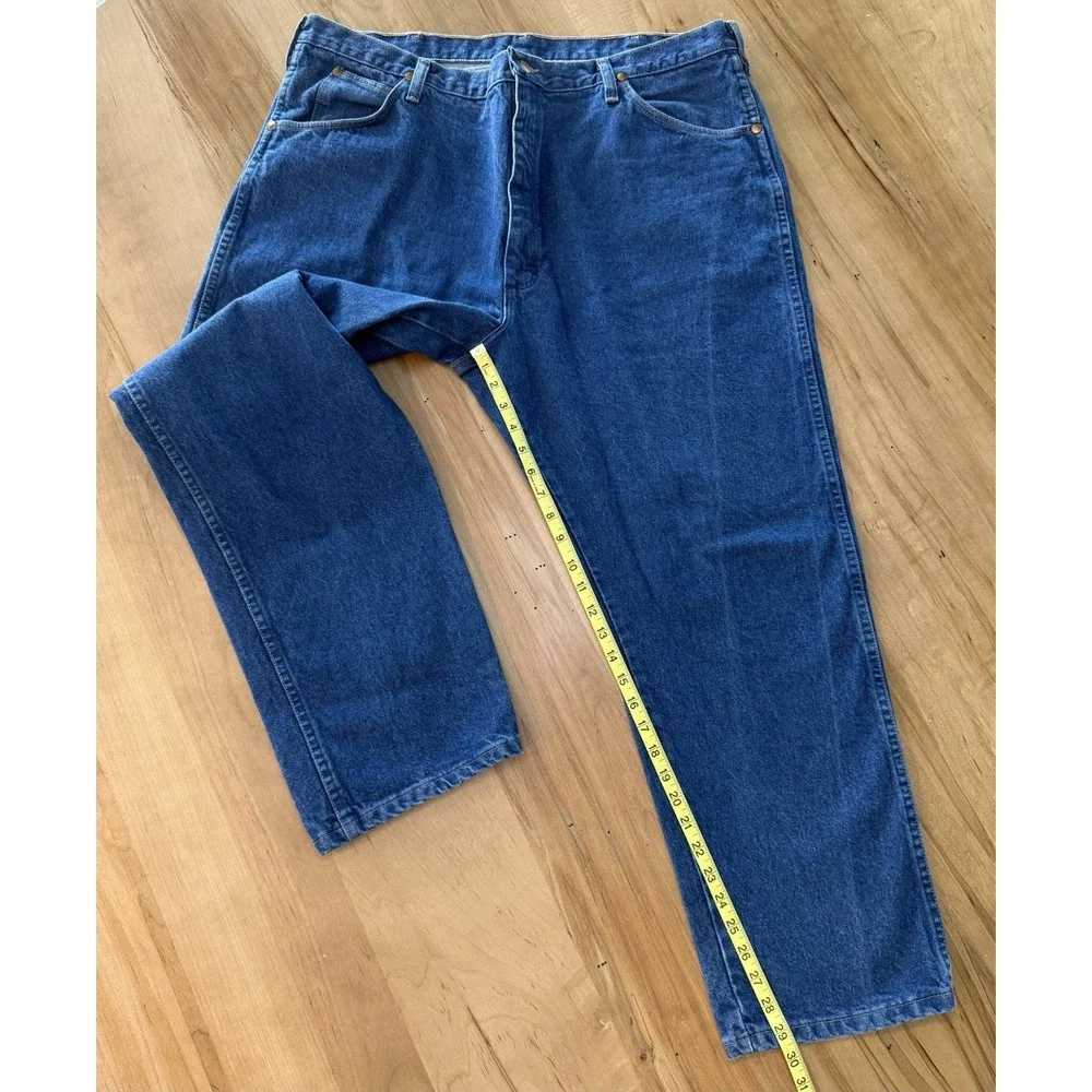 Vintage Wrangler 31 MWZ Blue Jeans Mens 42x30 Straight Leg Country Western Denim